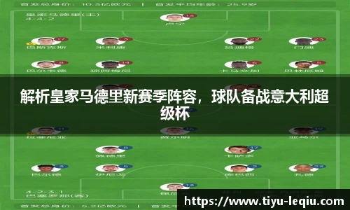 解析皇家马德里新赛季阵容，球队备战意大利超级杯